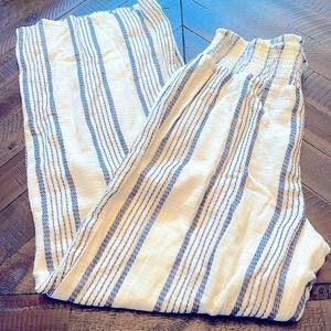 Sadie & Sage striped wide leg pull on pants